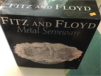 Fritzs And Floyd Metal Serveware Pieces