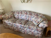 Floral 3 Cushion Sofa 92"L & Matching Love Seat