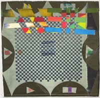 Alan Sheilds Untitled 1971 Mixed Media w/ Collage