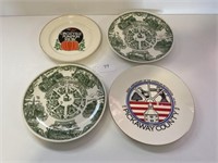 4 Circleville Plates