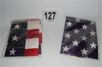 2 Unopened American Flags