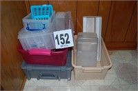 Assorted Plastic Storage