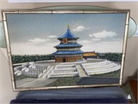 Vintage Chinese Temple of Heaven Needlepoint