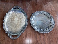 Pair of Silver-Plated Trays