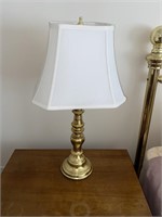 Vintage Brass Plated Lamp w/ Shade