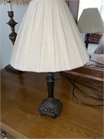 Vintage Bronzed Table Lamp w/ Shade