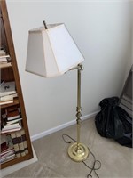 Vintage Brass Plated Swing Arm Fllor Lamp