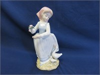 Tengra Spain Porcelain Lady with Flowers