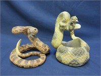 Pair of Snake Statues Wine Holder