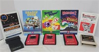 5 Atari Games w/ books