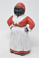 Vtg Black Americana Cast Iron Aunt Jemima Figurine
