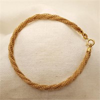 18K Gold Bracelet 8"