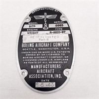 1943 Boeing B-17F Flying Fortress Plaque