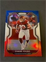 2020 Panini Prizm #383 Chase Young Red/White/Blue