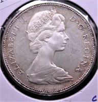 1967 CANADA SILVER DOLLAR  CH BU