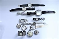BAG OF WATCHES AND WATCH PARTS
