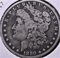 1880 MORGAN DOLLAR F