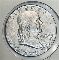 1962-D SILVER Franklin Half Dollar