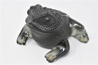 Rare Lalique Gregoire Black Toad- France