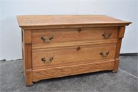Wood Blanket Chest 2 Drawers