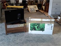 2 TVs, Window Antenna, & 2 - Tier Shelf Unit