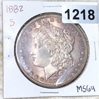 1882-S Morgan Silver Dollar CHOICE BU