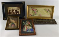 A Group Of Framed Items
