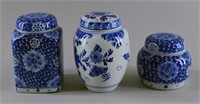 Delft Blue And White Jars