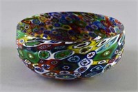 Italian Millefiori Glass Bowl