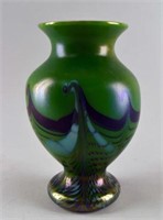 1976 Orient And Flume Irridescent Vase
