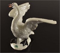 Meissen Porcelain White Swan