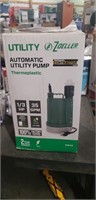 Zoeller automatic utility pump thermoplastic 1/3