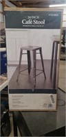 24 inch cafe stool metal  industrial style