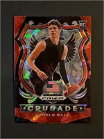 2020 Prizm Crusade #83 Lamelo Ball Red Cracked Ice