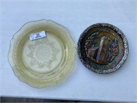 Vaseline Glass Plate & Misc.