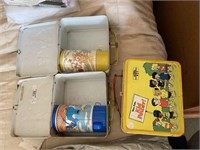 3 Child's Metal Lunch Boxes