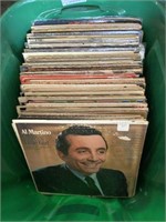 Tub of 33 1/3 Vinyl Records