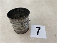 Antique measuring sifter