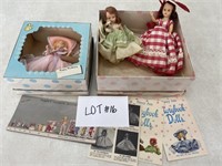 Pair of dolls in original boxes