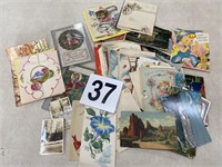 Vintage postcard and greeting card collection
