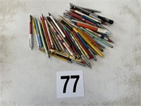 Collection of vintage pens and pencils