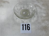 Leaded glass bowl