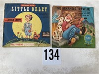 Pair of vintage children's records