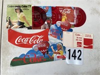 Lot of vintage Coca-Cola advertising pieces