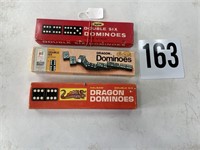 Lot of 3 boxes of dominoes