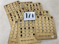 Lot of 12 vintage bingo cards
