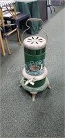 Upcycled vintage heater with built-in light