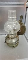 Vintage wall mount 11 inch oil lantern