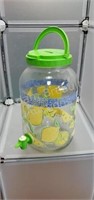 Vintage 1 gallon glass lemonade/ iced tea drink