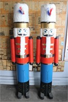 Pair of 7ft Tall Nutcrackers